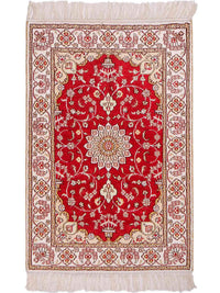 Kinesisk silke Tæppe 90x62cm - Orientalsk tæppe – product image
