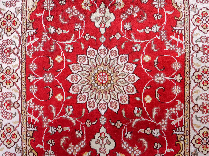 Kinesisk silke Tæppe 90x62cm - Orientalsk tæppe