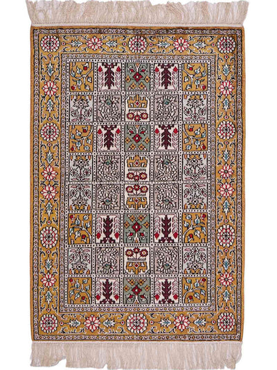 Kinesisk silke Tæppe 63x93cm - Orientalsk tæppe