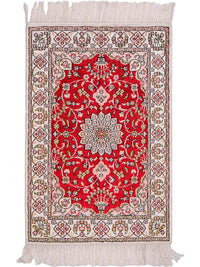 Kinesisk silke Tæppe 89x62cm - Orientalsk tæppe – product image