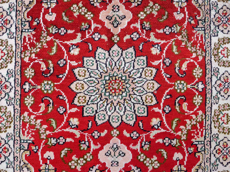 Kinesisk silke Tæppe 89x62cm - Orientalsk tæppe