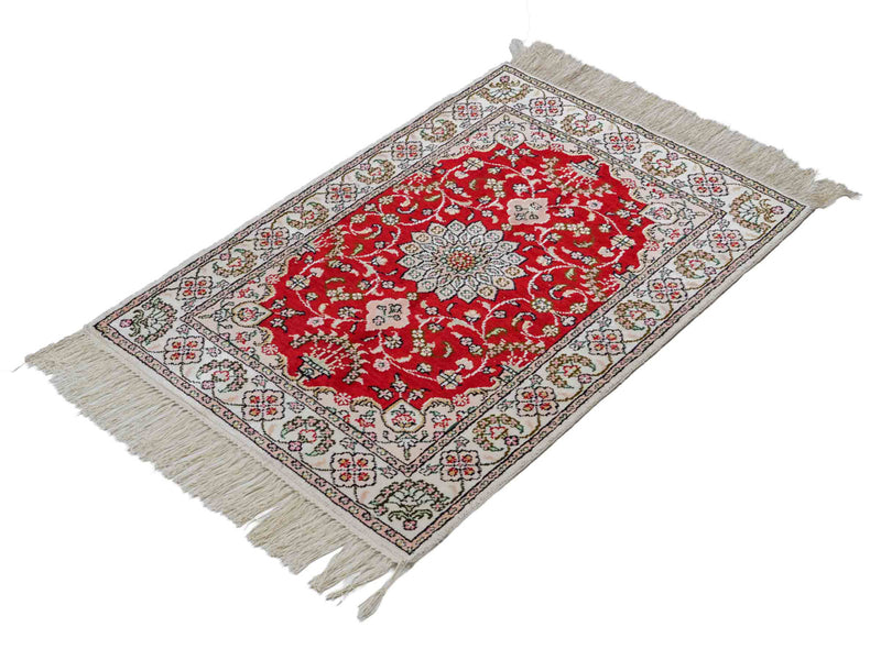 Kinesisk silke Tæppe 89x62cm - Orientalsk tæppe