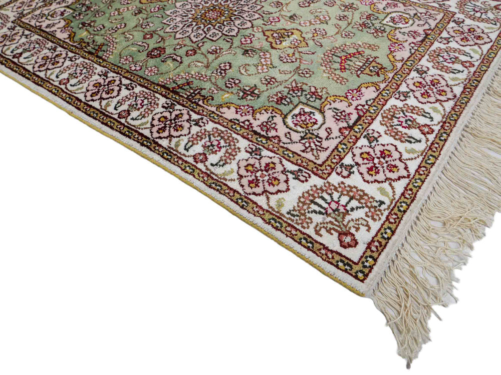 Kinesisk silke Tæppe 92x63cm - Orientalsk tæppe