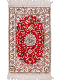Kinesisk silke Tæppe 89x62cm - Orientalsk tæppe – product image