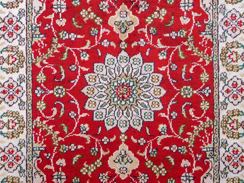 Kinesisk silke Tæppe 89x62cm - Orientalsk tæppe