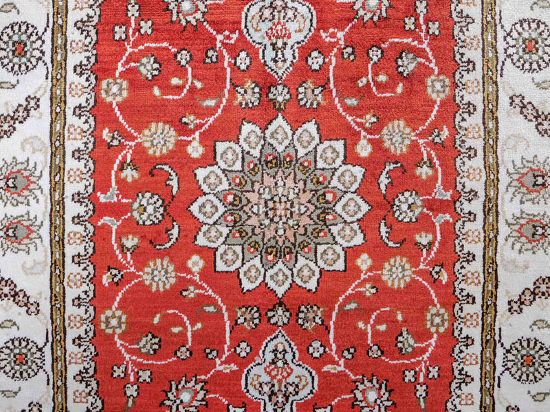 Kinesisk silke Tæppe 93x61cm - Orientalsk tæppe