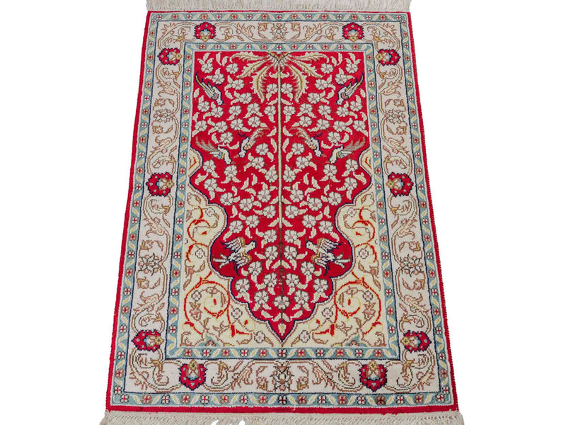Kinesisk silke Tæppe 87x58cm - Orientalsk tæppe