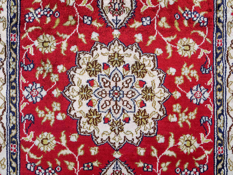 Kinesisk silke Tæppe 92x60cm - Orientalsk tæppe