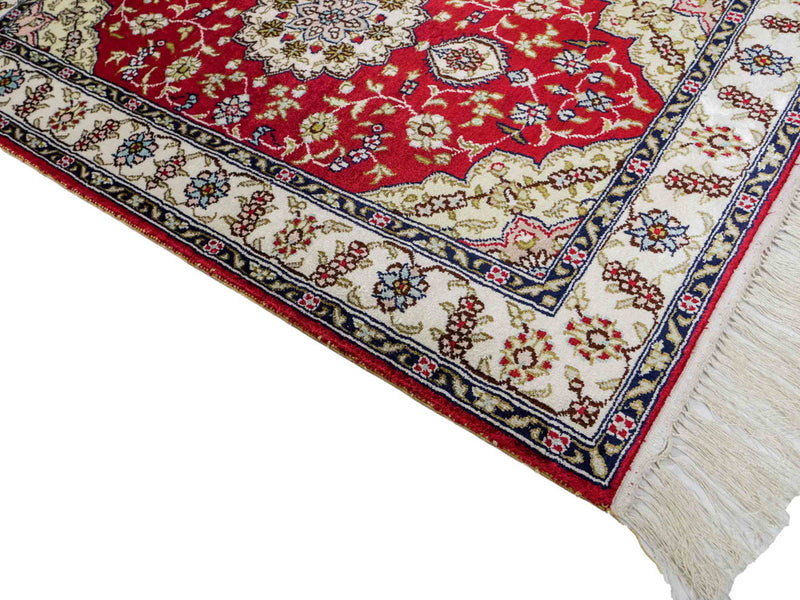Kinesisk silke Tæppe 92x60cm - Orientalsk tæppe