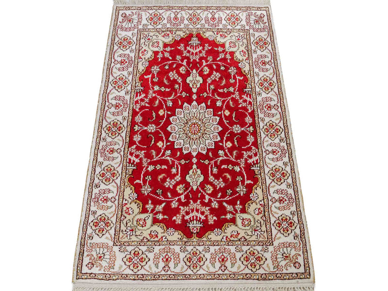 Kinesisk silke Tæppe 89x62cm - Orientalsk tæppe
