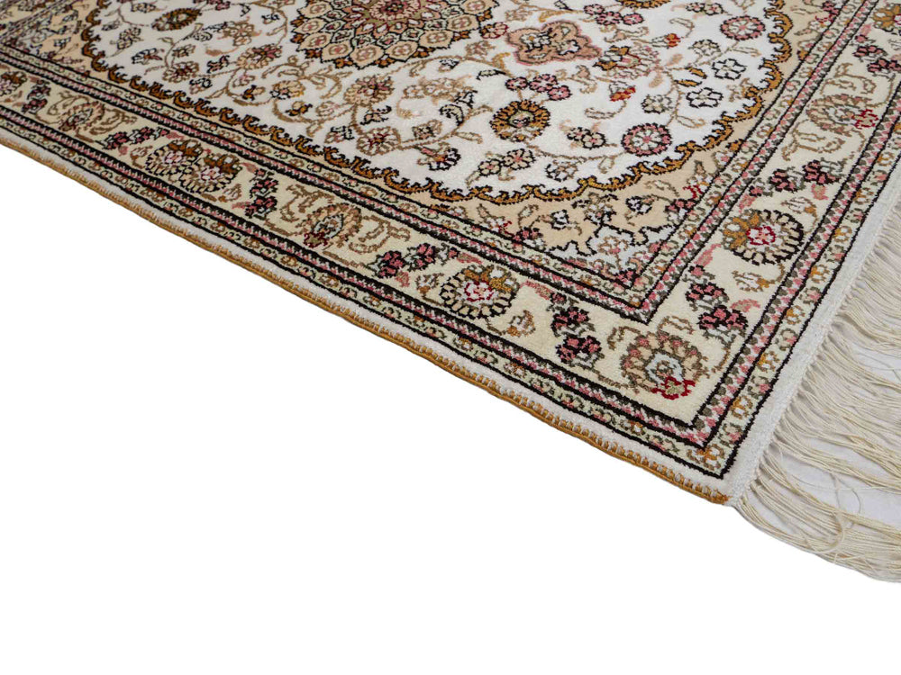 Kinesisk silke Tæppe 93x63cm - Orientalsk tæppe