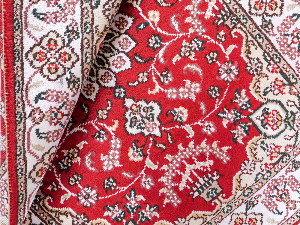 Silketæppe - China Silk - 91 x 62 cm - rød