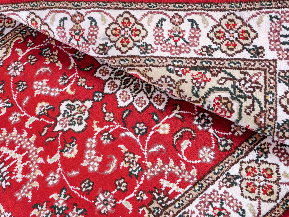 Silketæppe - China Silk - 91 x 62 cm - rød