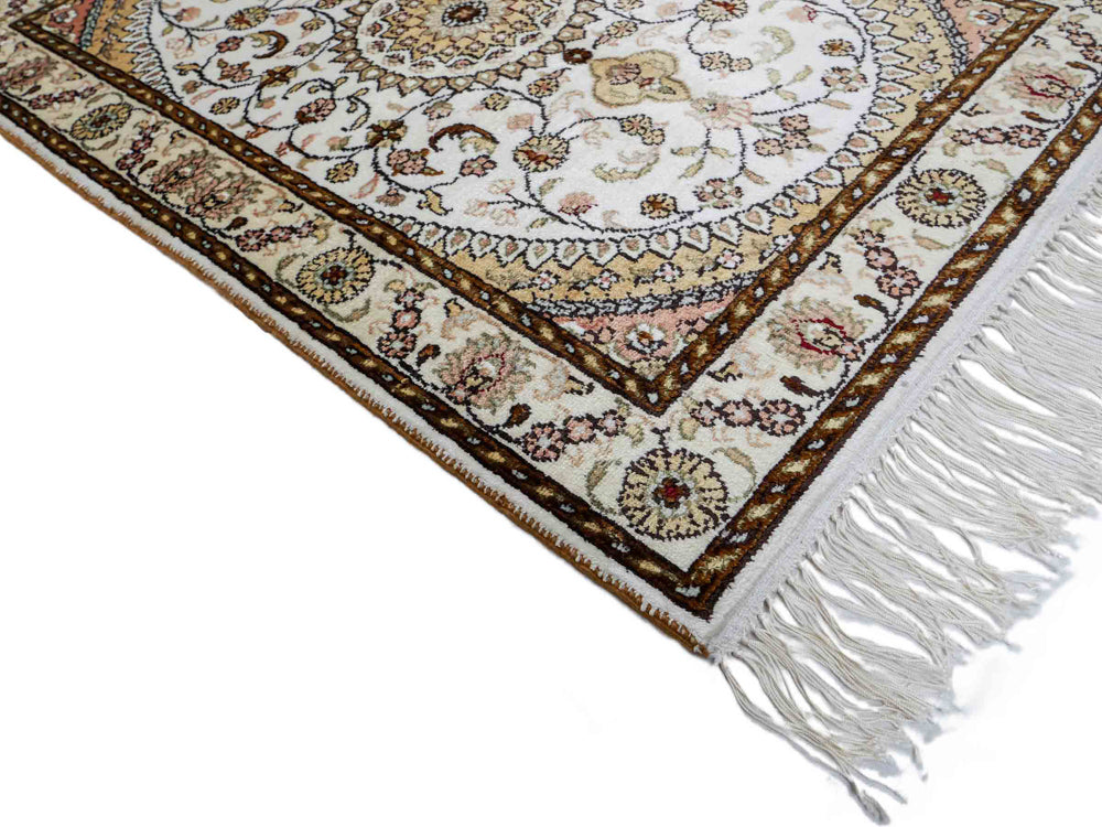 Kinesisk silke Tæppe 89x61cm - Orientalsk tæppe