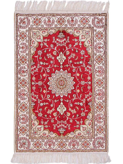 Kinesisk silke Tæppe 61x89cm - Orientalsk tæppe
