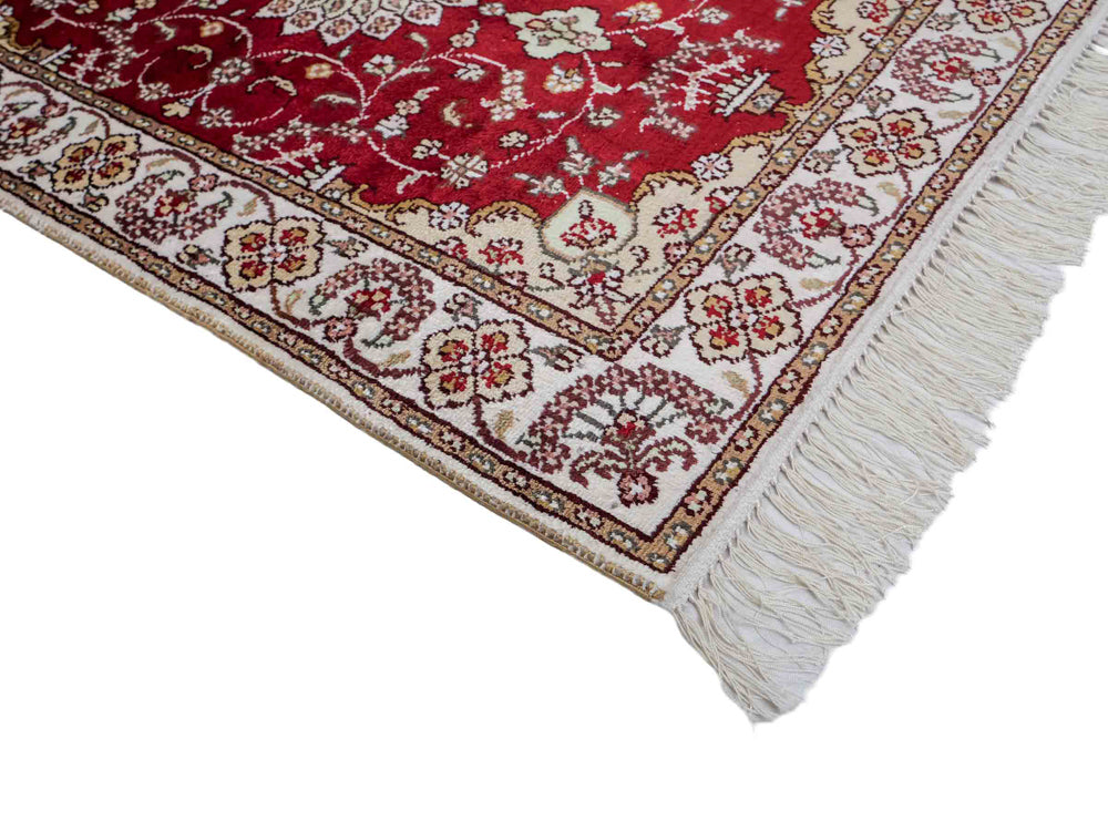 Kinesisk silke Tæppe 89x61cm - Orientalsk tæppe