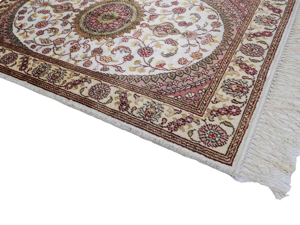 Kinesisk silke Tæppe 90x59cm - Orientalsk tæppe