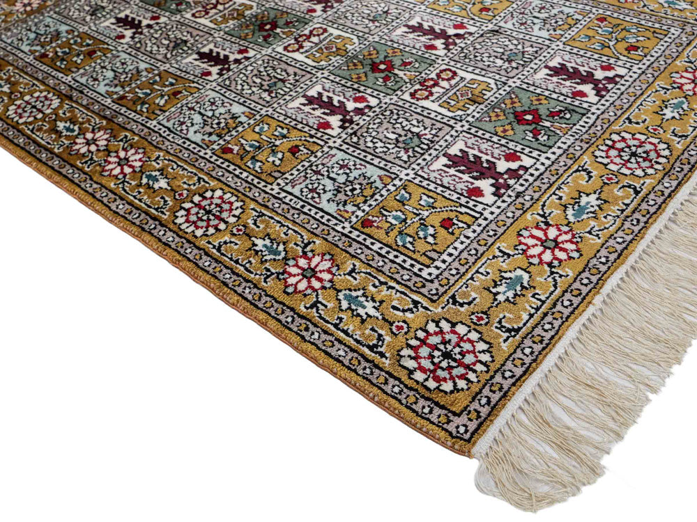 Kinesisk silke Tæppe 92x63cm - Orientalsk tæppe