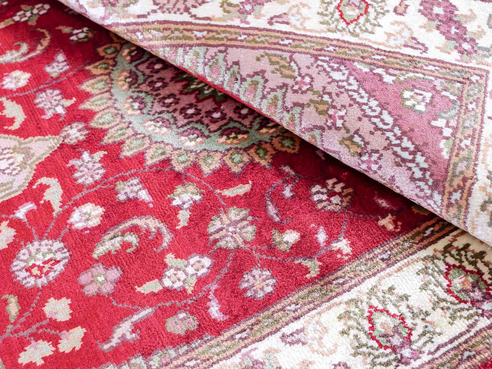 Silketæppe - China Silk - 90 x 59 cm - rød