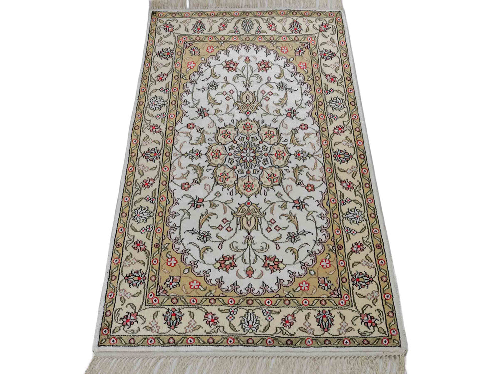 Seidenteppich - China Seide - 91 x 61 cm - beige