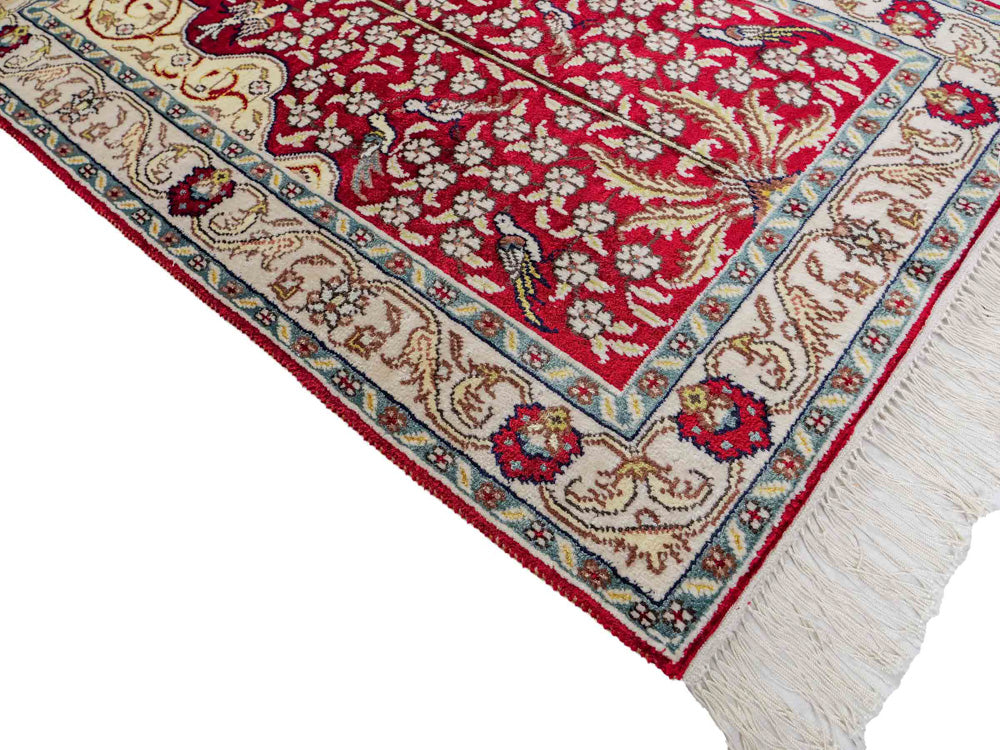 Kinesisk silke Tæppe 86x58cm - Orientalsk tæppe