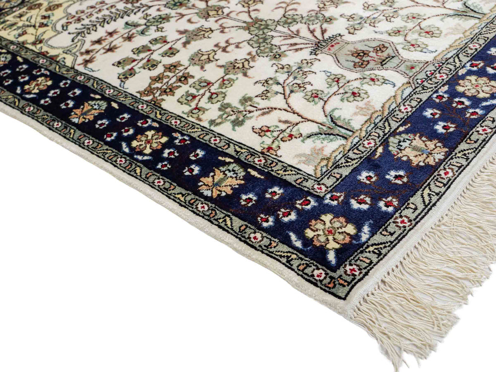 Kinesisk silke Tæppe 90x62cm - Orientalsk tæppe