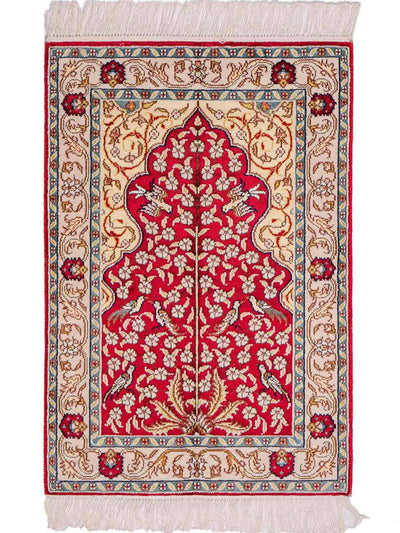 Kinesisk silke Tæppe 58x89cm - Orientalsk tæppe
