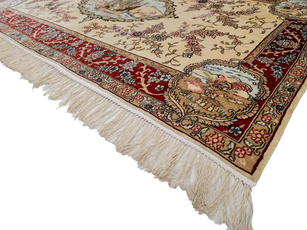 Kinesisk silke Tæppe 153x95cm - Orientalsk tæppe