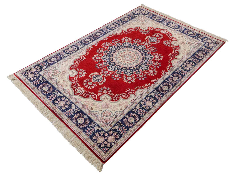 Kinesisk silke Tæppe 186x121cm - Orientalsk tæppe