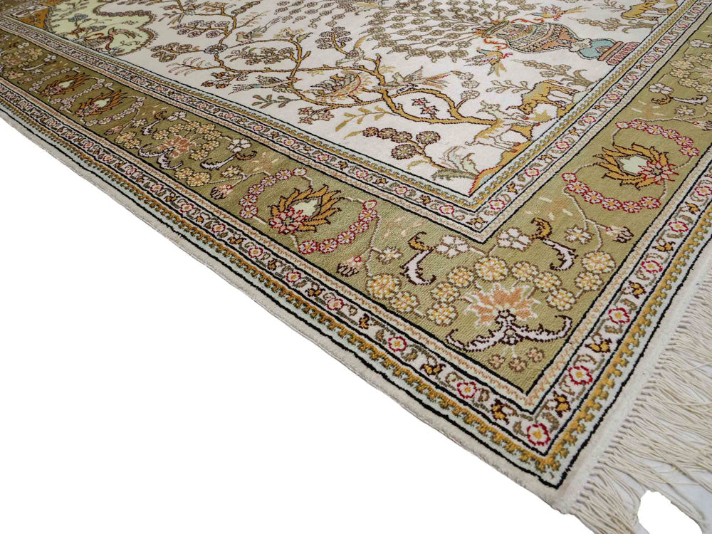 Kinesisk silke Tæppe 183x124cm - Orientalsk tæppe
