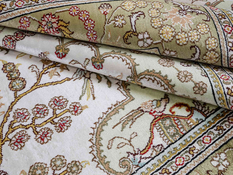 Seidenteppich - China Seide - 183 x 124 cm - beige