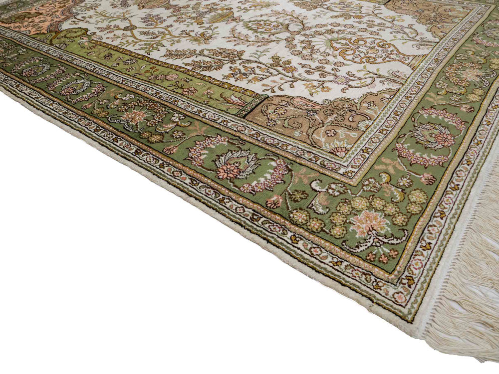 Kinesisk silke Tæppe 181x123cm - Orientalsk tæppe