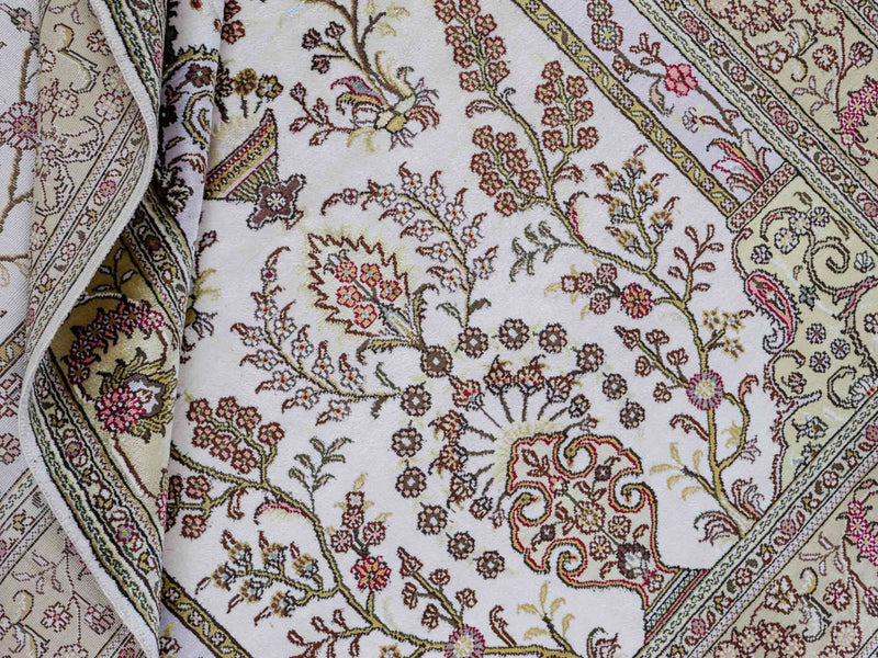 Kinesisk silke Tæppe 179x124cm - Orientalsk tæppe