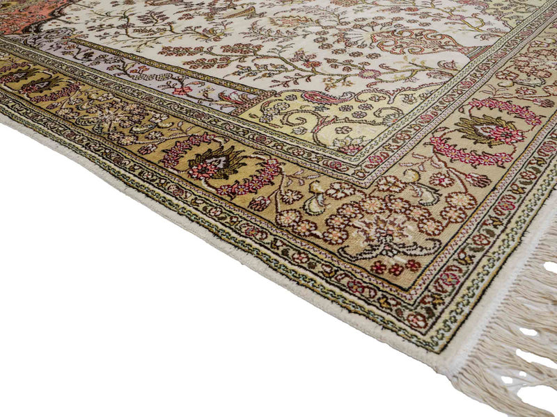 Kinesisk silke Tæppe 179x124cm - Orientalsk tæppe