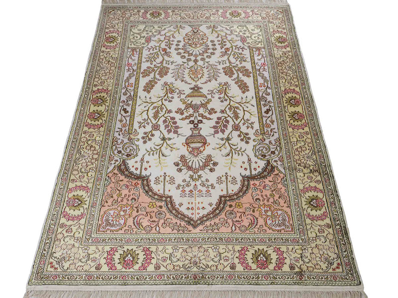 Kinesisk silke Tæppe 179x124cm - Orientalsk tæppe