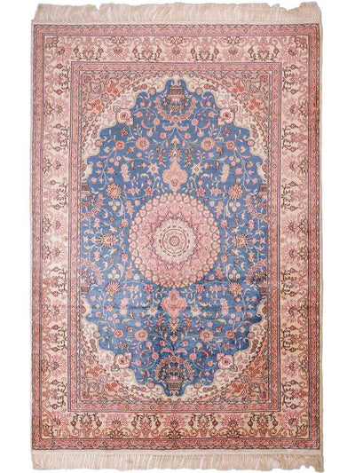 Kinesisk silke Tæppe 123x192cm - Orientalsk tæppe