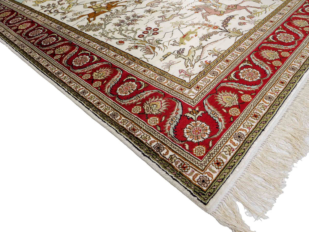 Silketæppe - China Silk - 184 x 125 cm - beige