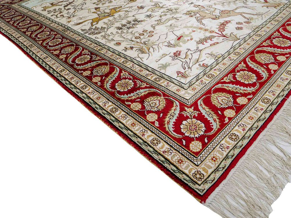 Silketæppe - China Silk - 183 x 124 cm - beige