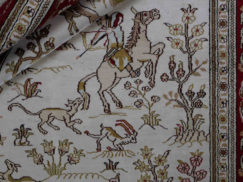 Kinesisk silke Tæppe 183x126cm - Orientalsk tæppe