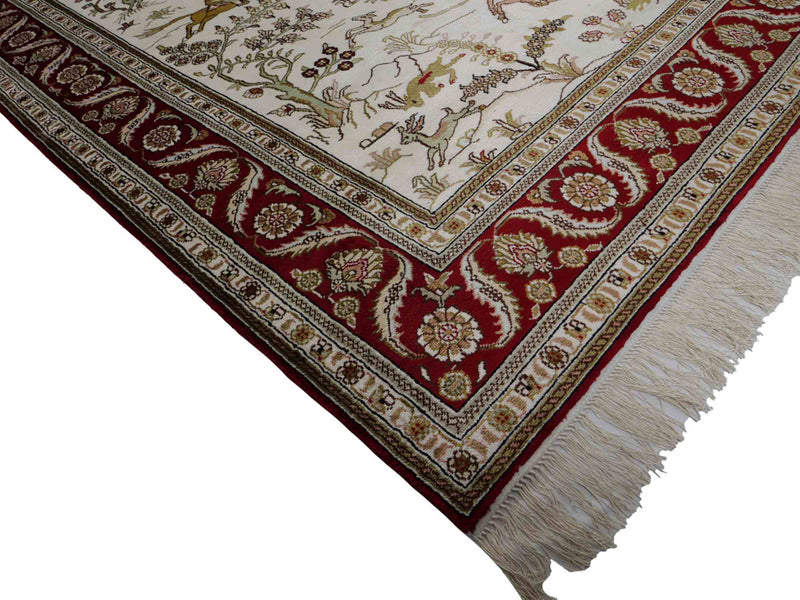 Kinesisk silke Tæppe 183x126cm - Orientalsk tæppe
