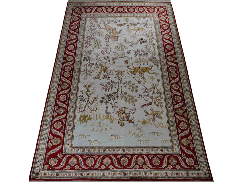 Kinesisk silke Tæppe 183x126cm - Orientalsk tæppe