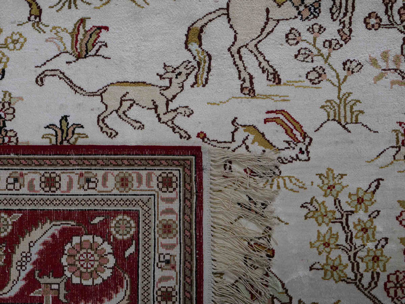 Kinesisk silke Tæppe 183x126cm - Orientalsk tæppe