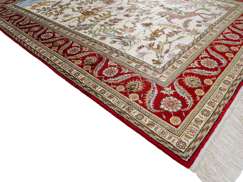 Kinesisk silke Tæppe 176x124cm - Orientalsk tæppe
