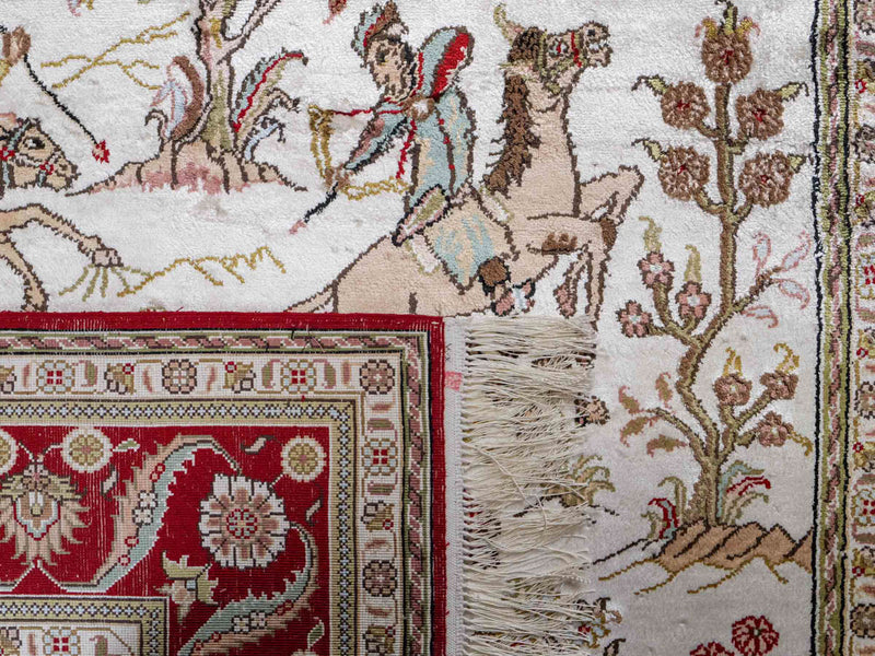 Kinesisk silke Tæppe 176x124cm - Orientalsk tæppe
