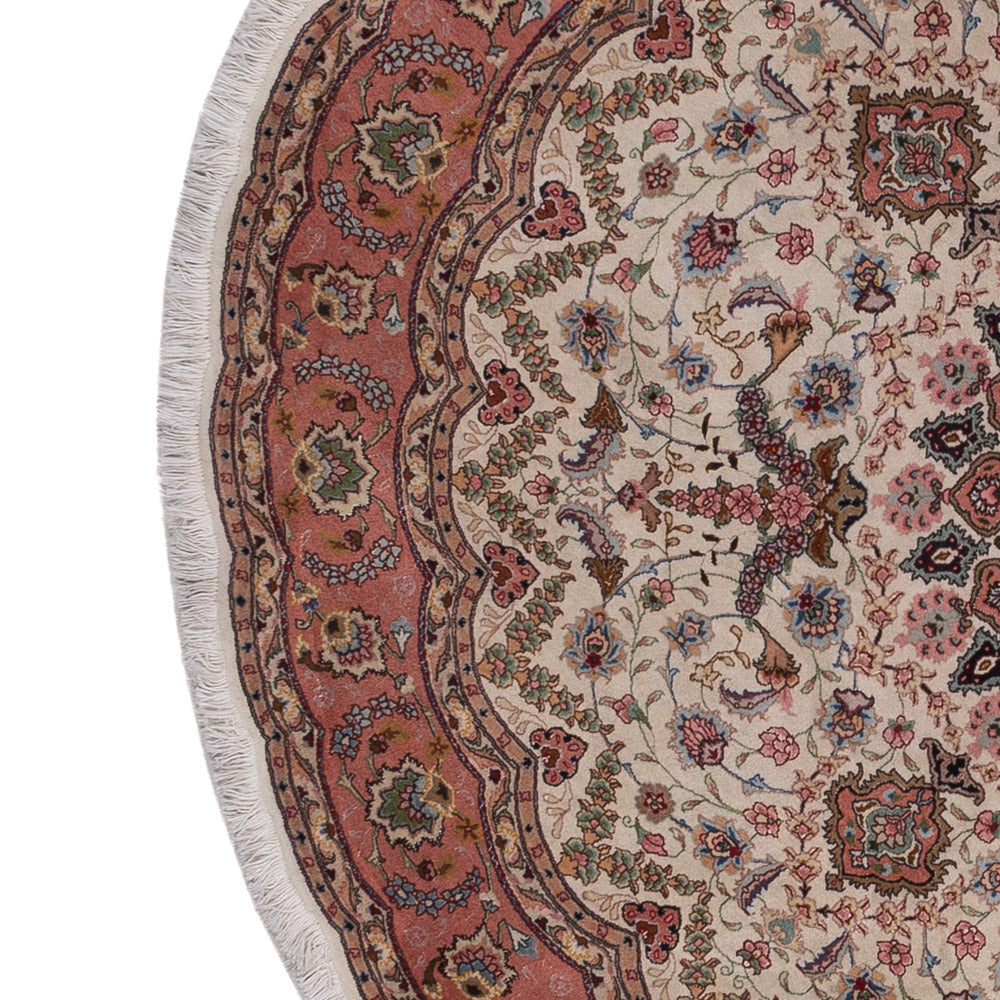 Tabriz - 50 Raj Tæppe 200x200cm - Persisk tæppe