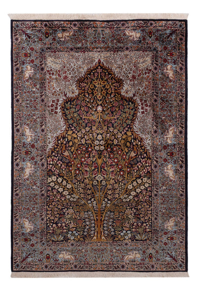 Kashmirsilke Tæppe 122x185cm - Orientalsk tæppe