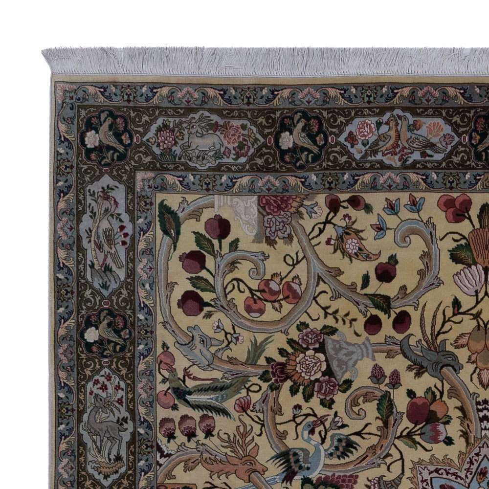 Tabriz - 50 Raj Tæppe 200x200cm - Persisk tæppe