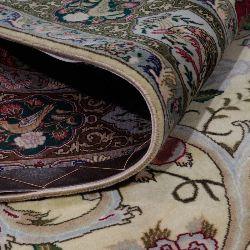 Perserteppich - Täbriz - Royal quadratisch  - 200 x 200 cm - olivgrün