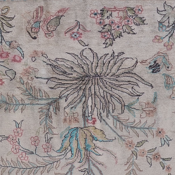 Seidenteppich - Kaschmir Seide - 178 x 123 cm - beige