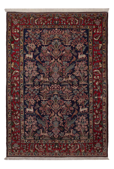 Qom Tæppe 138x206cm - Persisk tæppe